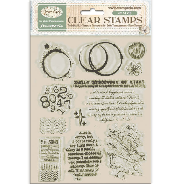 Miniatura: Content : Junk Journal, stamp, stencil, glue and accessories