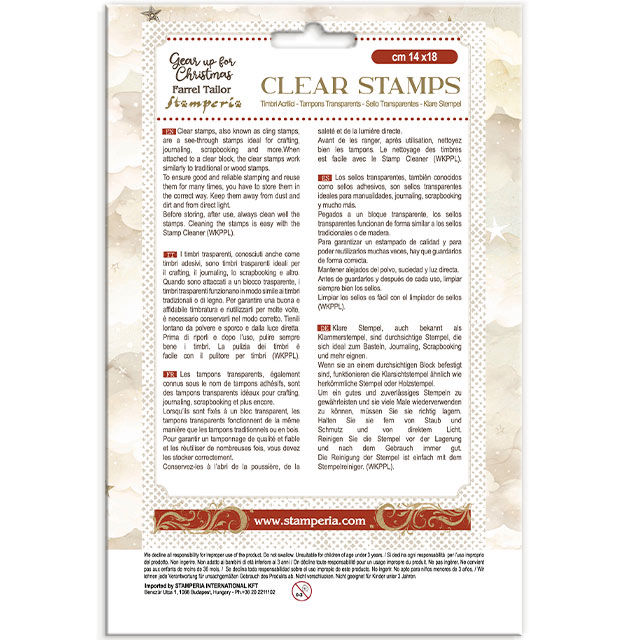 Thumbnail: Acrylic stamp cm 14x18 - Gear up for Christmas snowglobes