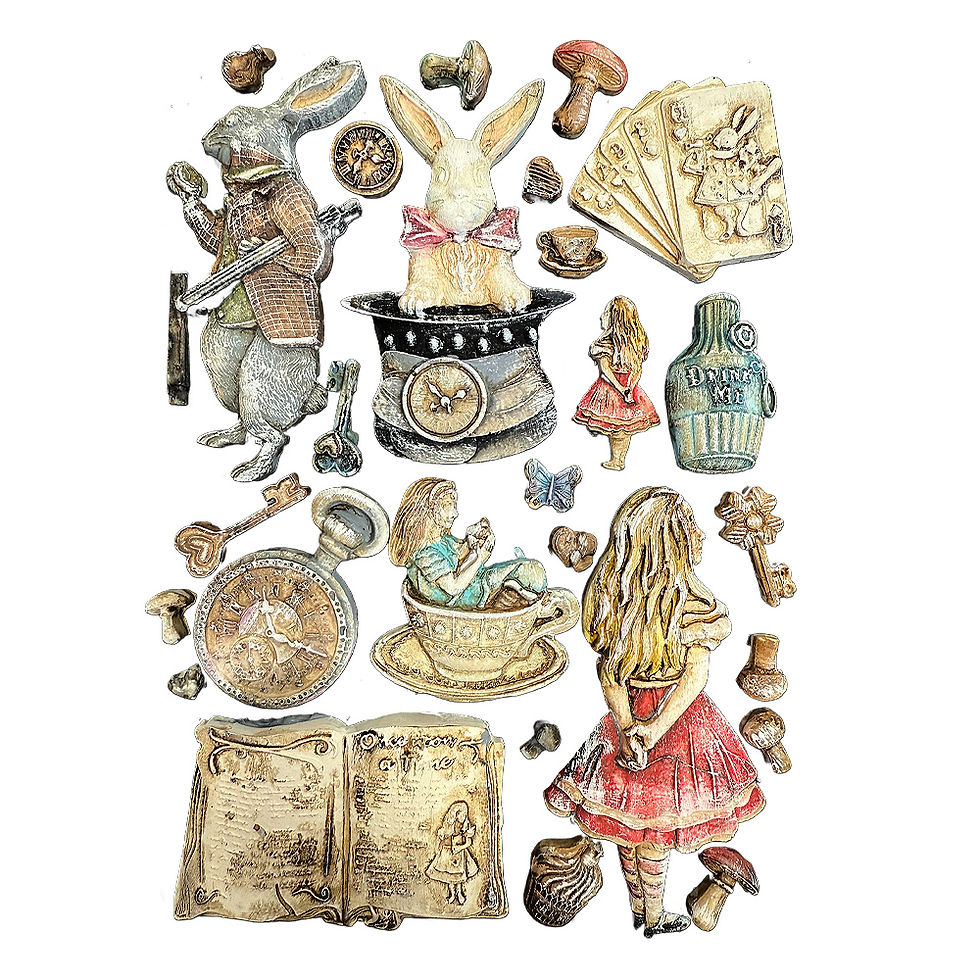 Miniatura: Silicon mould A5 - Alice in Christmas