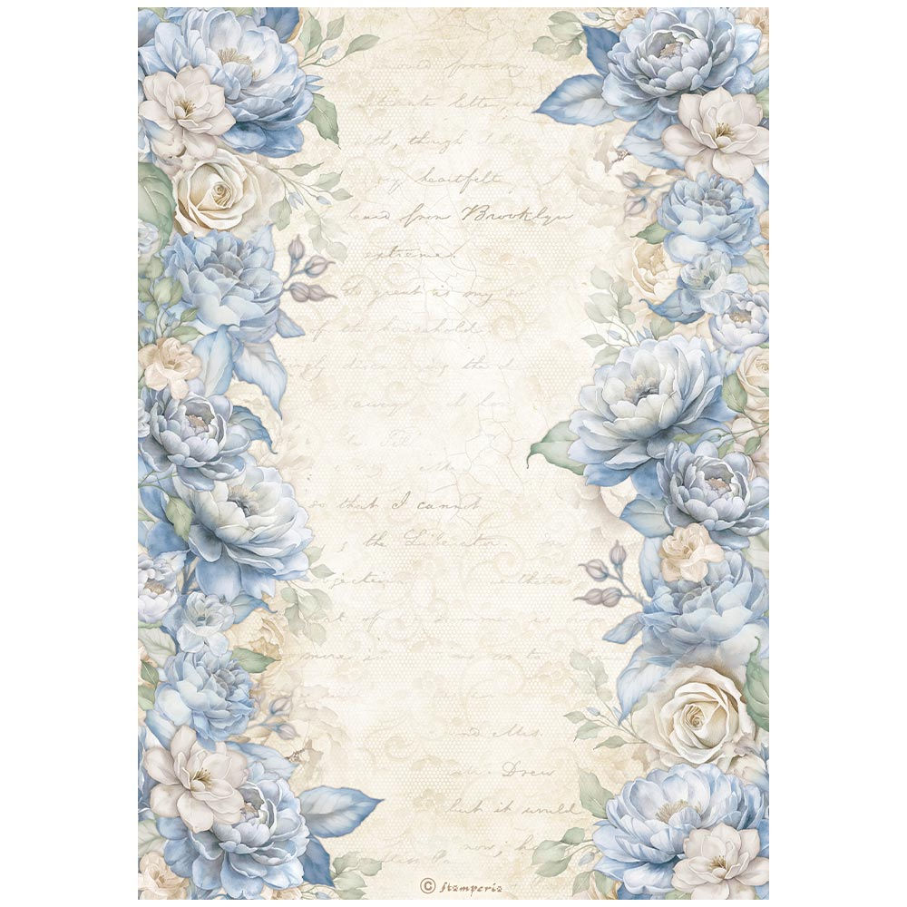 A4 Rice paper packed - Timeless floral borders