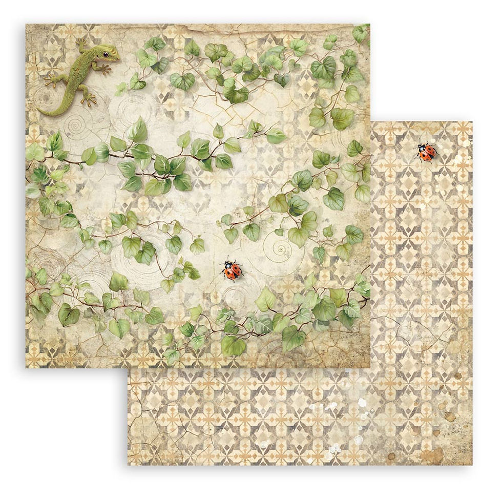 Thumbnail: Scrapbooking Printed Pad for Art and Craft 10 sheets 8"X8"- All Around