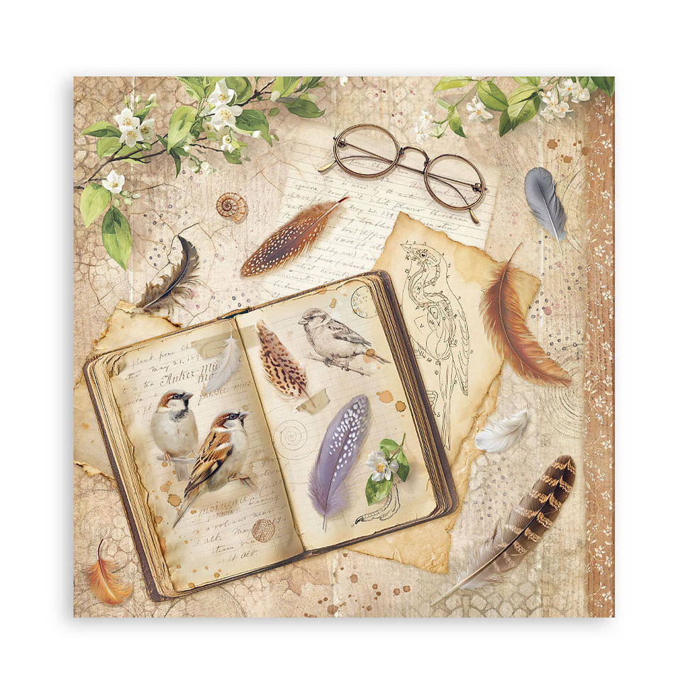 Thumbnail: Scrapbooking Pad 22 sheets 12"x12" Single face - All Around
