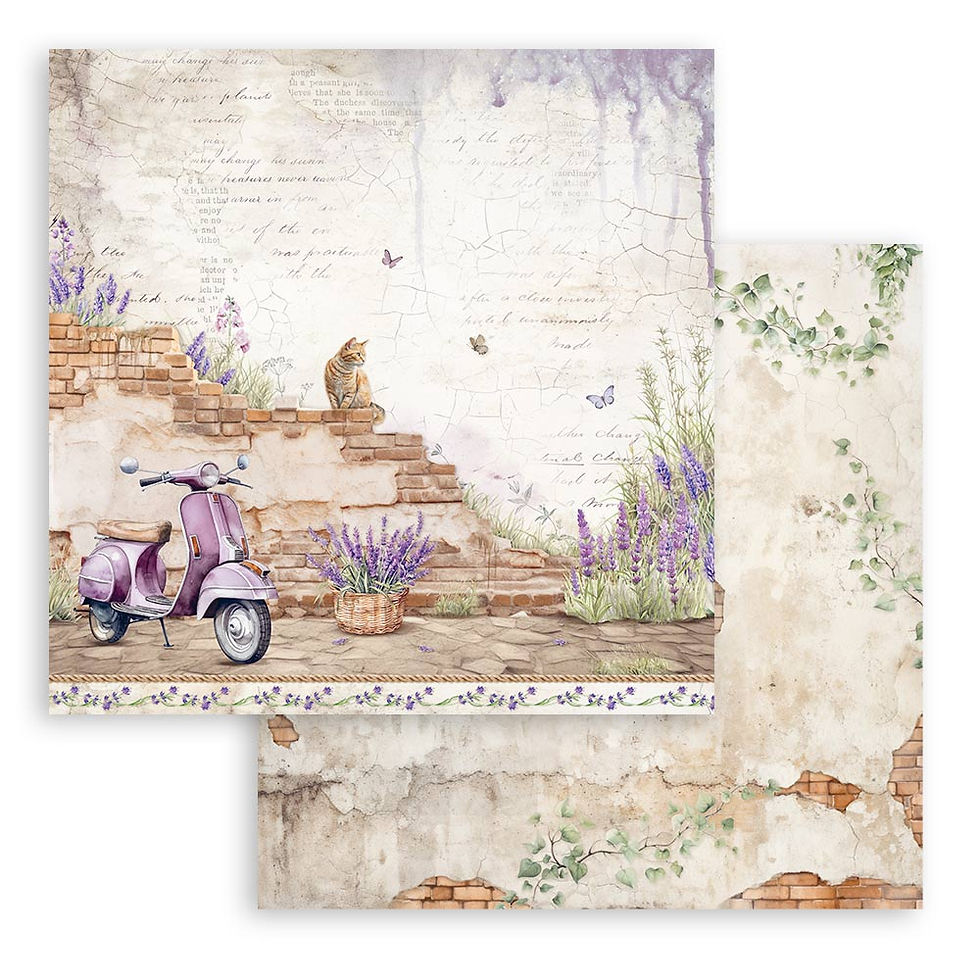 Miniatura: Scrapbooking Small Pad 10 sheets cm 20,3X20,3 (8"X8") - Lavender