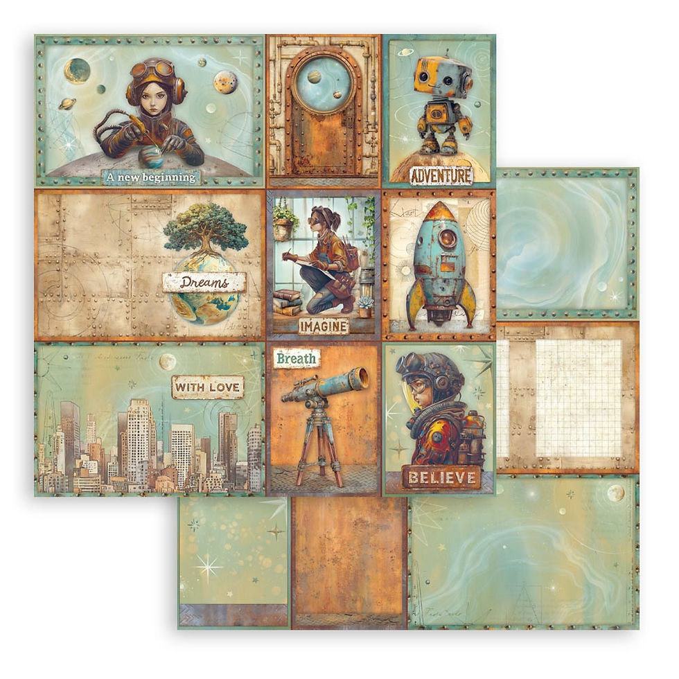 Thumbnail: Scrapbooking Pad 10 sheets cm 30,5x30,5 (12"x12") - A new Beginning