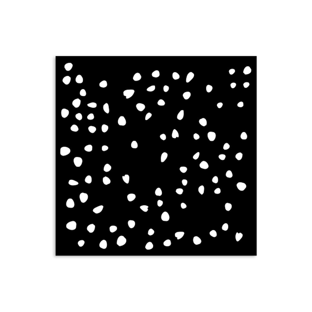 Thick stencil cm 12X12 - Timeless petals texture