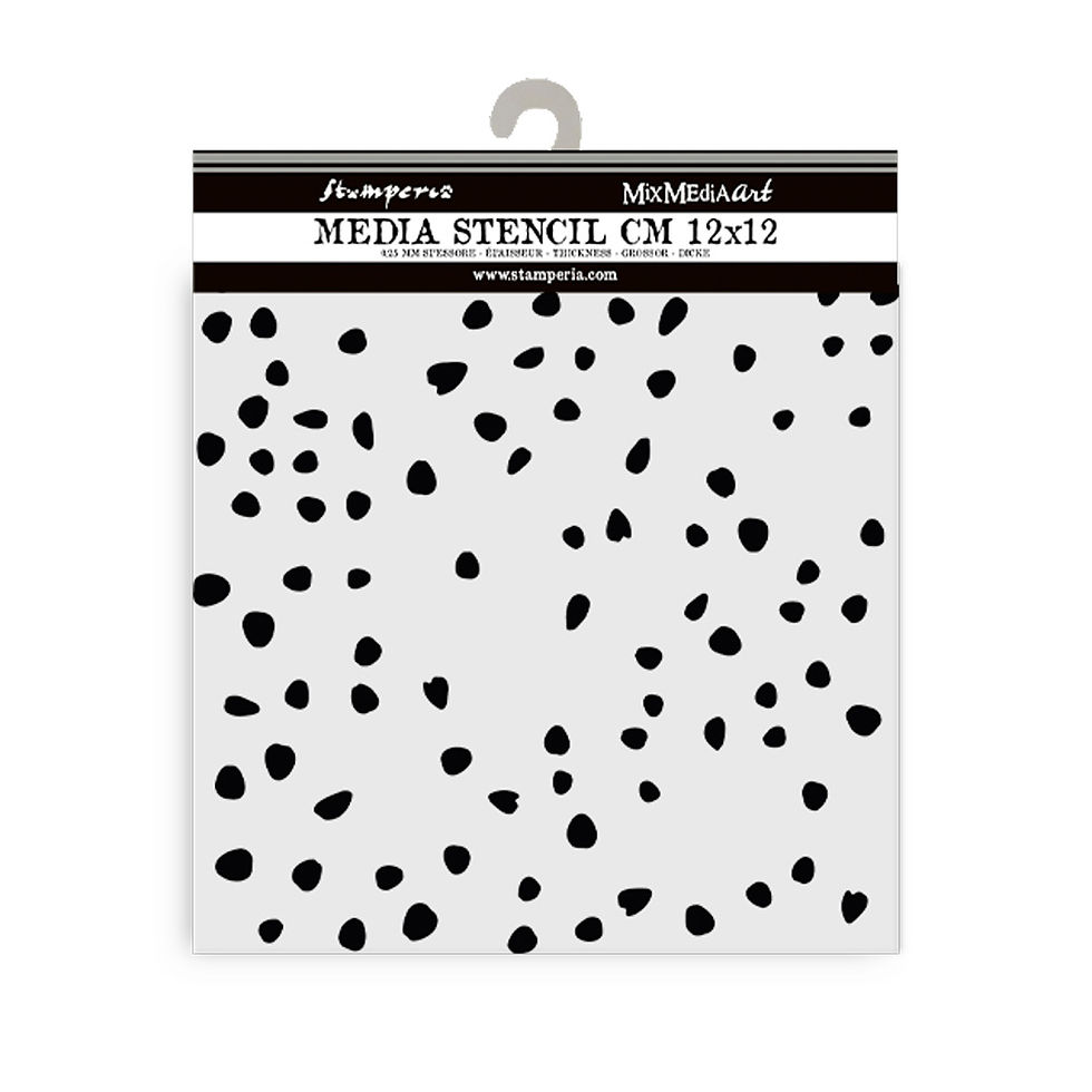 Miniatura: Thick stencil cm 12X12 - Timeless petals texture