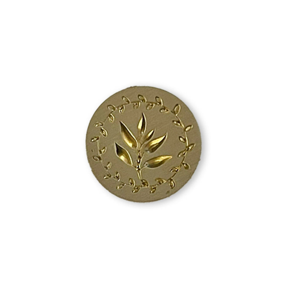 Miniatura: Set 6 Decorative seals design for Art and Craft diam cm2,5 Garden