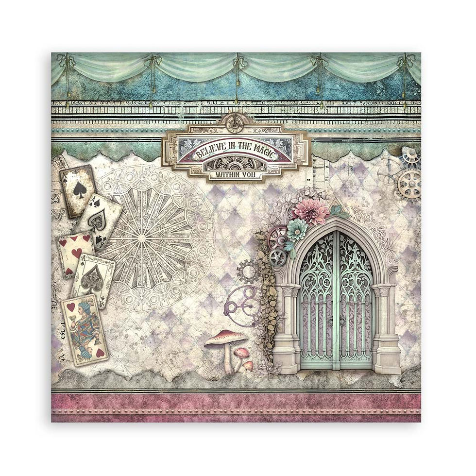 Miniatura: Scrapbooking Pad 22 sheets cm 20,3X20,3 (8"X8") Single Face Master of Magic