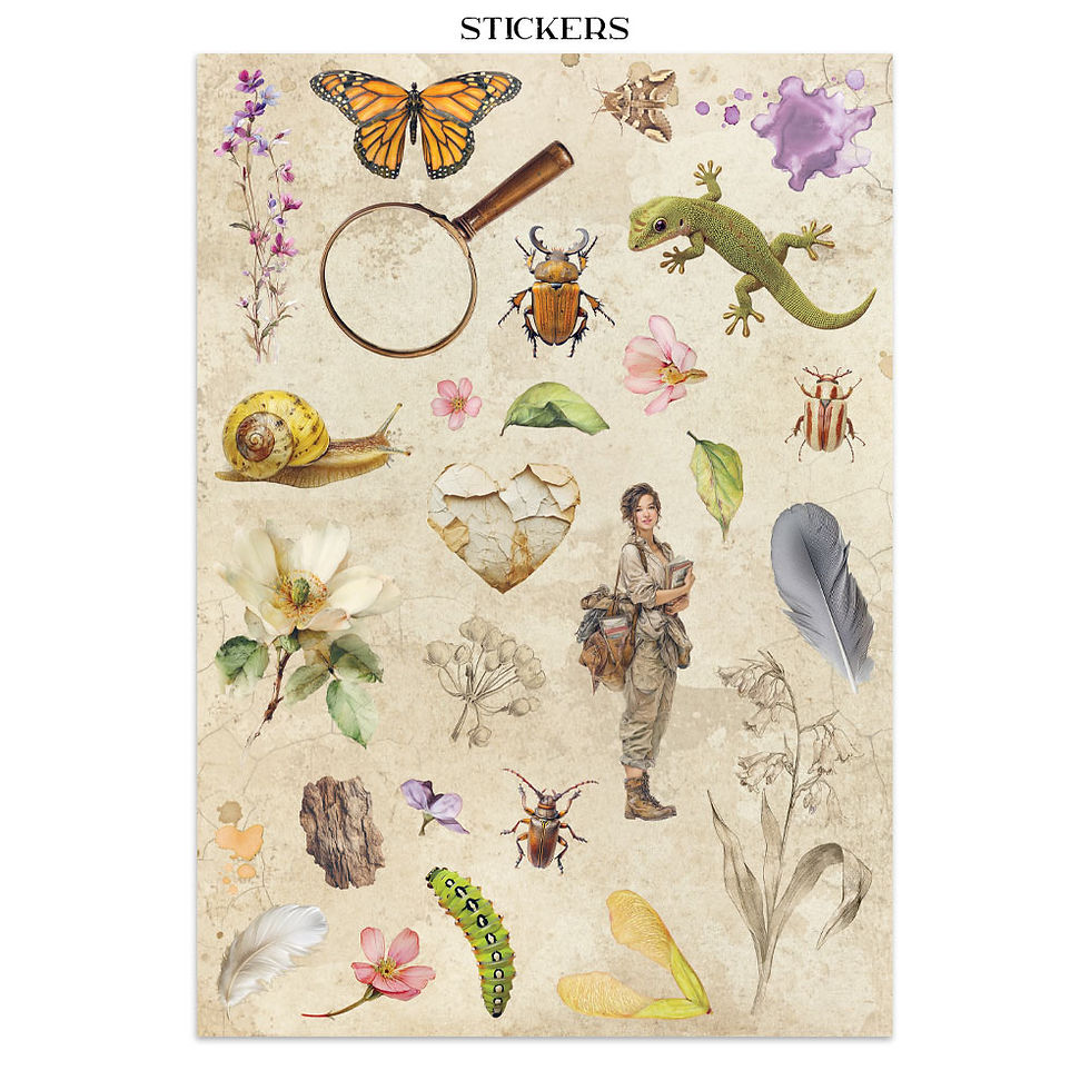 Miniatura: Printed Art Junk journal - All Around