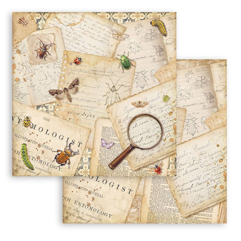 Thumbnail: Scrapbooking Printed Pad for Art and Craft 10 sheets 8"X8"- All Around