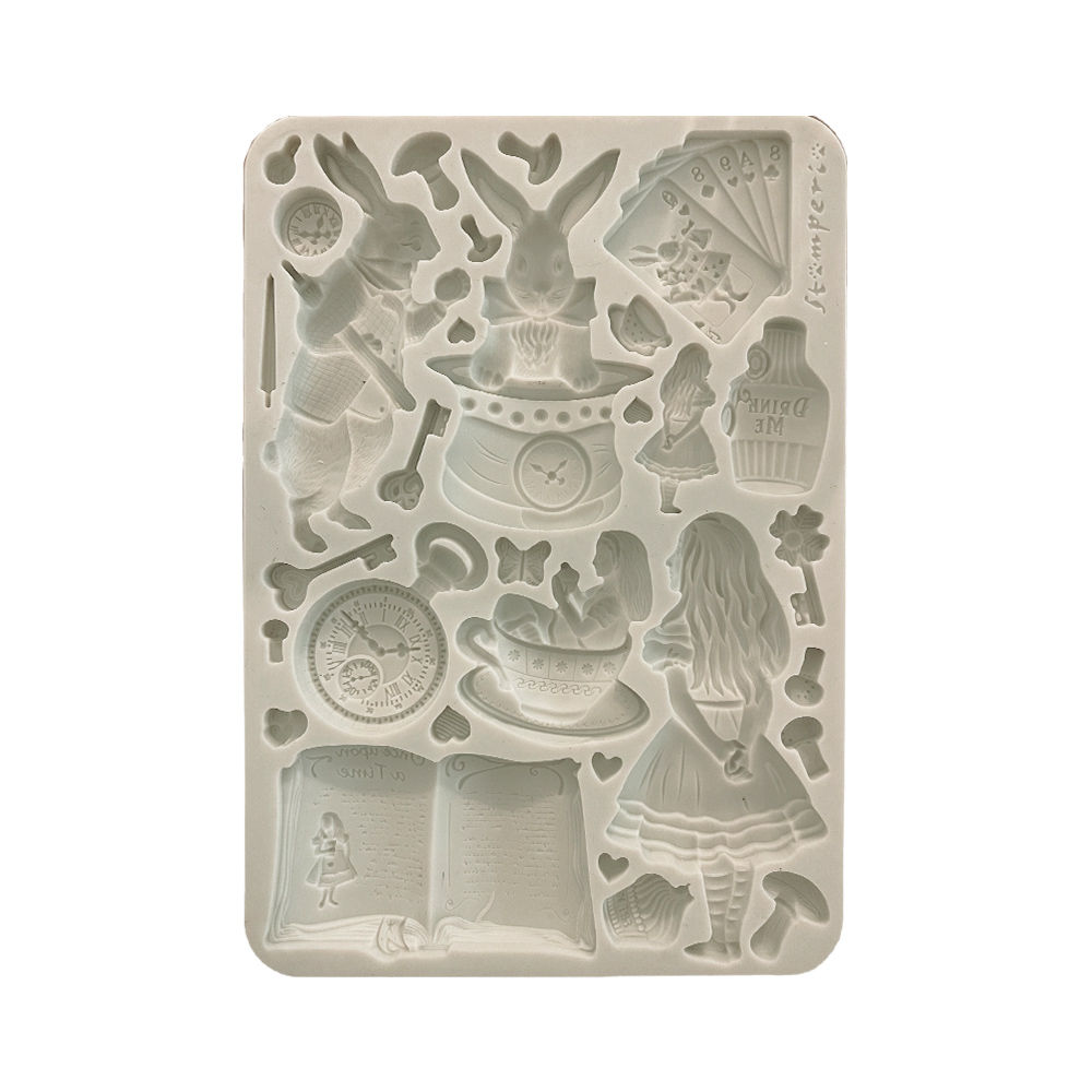 Silicon mould A5 - Alice in Christmas