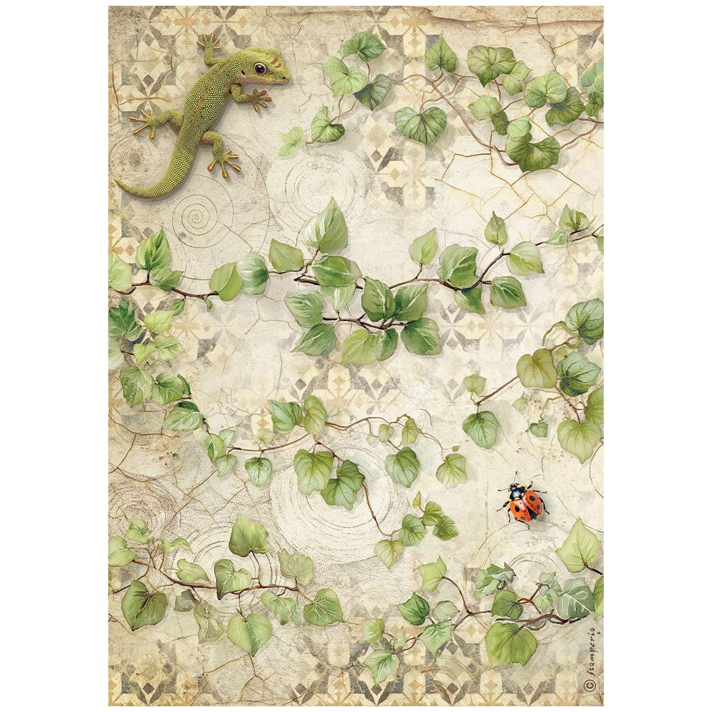 Printed A4 Rice paper for Art and Craft - All Around ivy