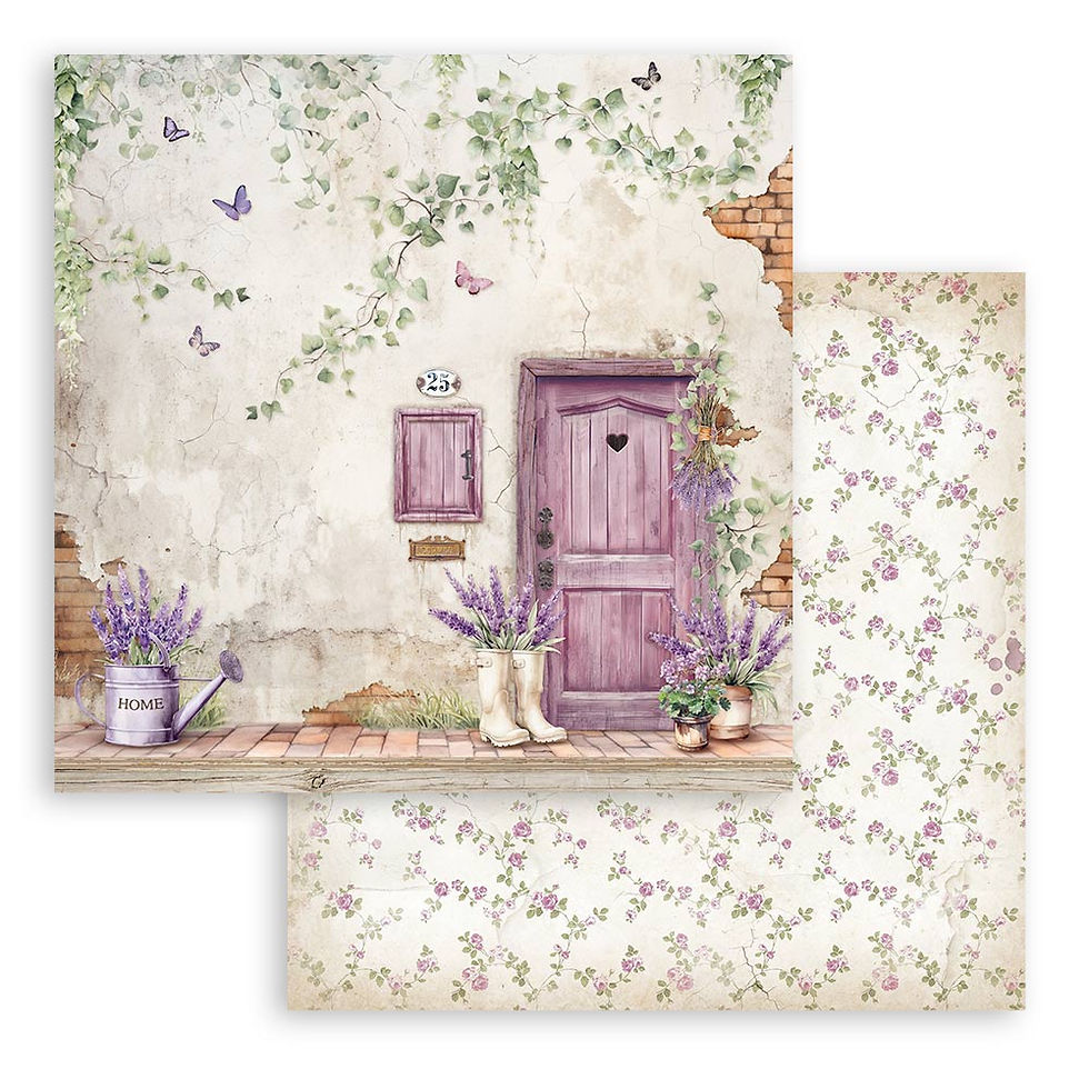 Thumbnail: Scrapbooking Pad 10 sheets cm 30,5x30,5 (12"x12") - Lavender