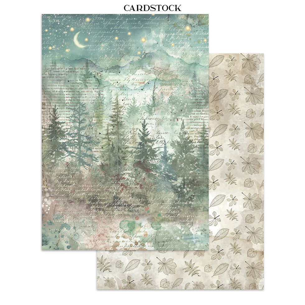 Thumbnail: Junk journal stickers, cut-outs, backgrounds - Herbarium Silvae