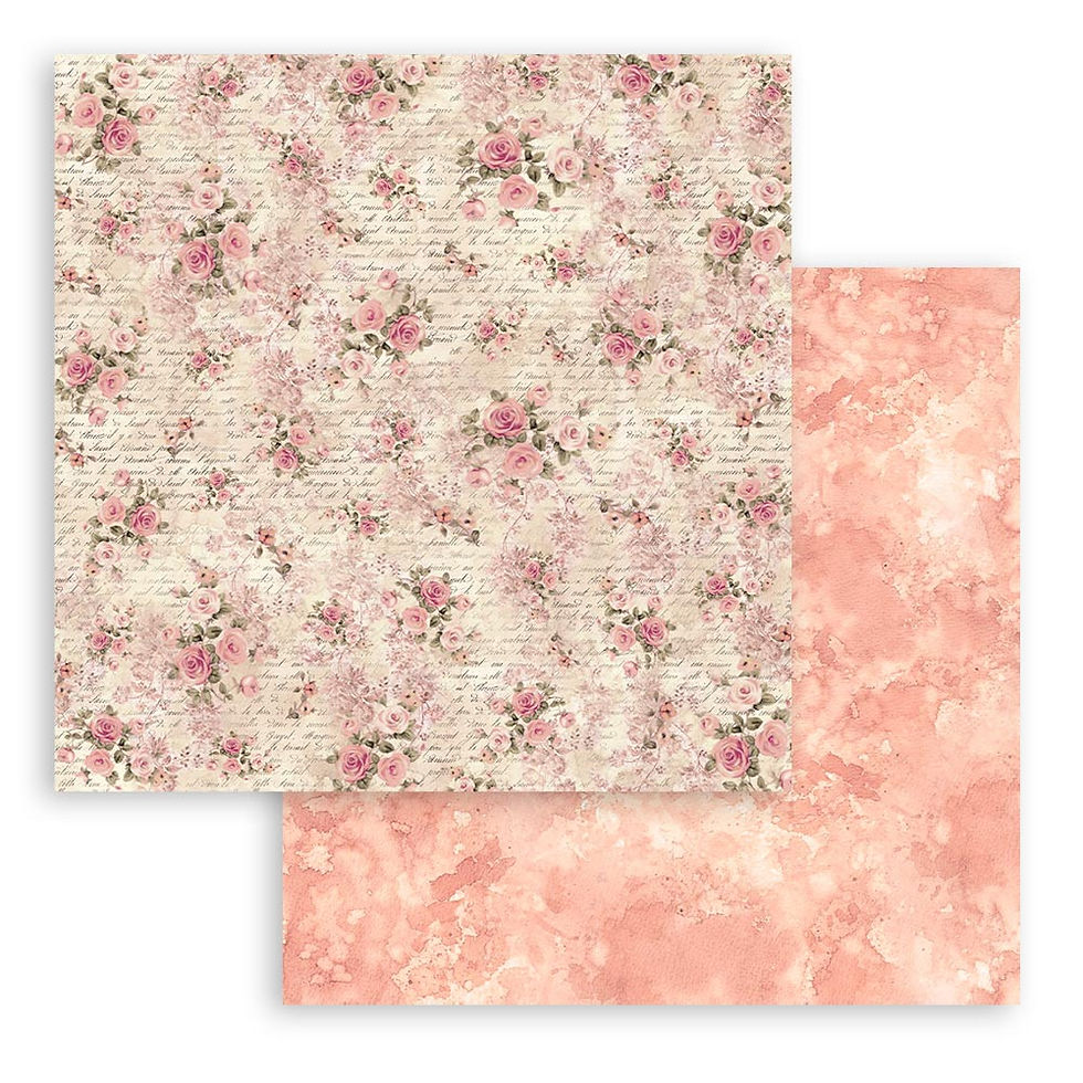 Miniatura: Scrapbooking Small Pad 10 sheets cm 20,3X20,3 (8"X8") - Shabby Rose