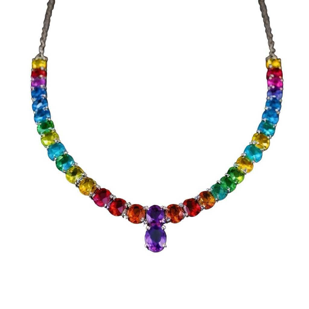 Rainbow Community Gem Necklace