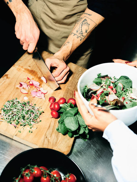 Restaurant Dreilinden, 3 Linden, Restaurant 3 Linden, Küchenteam, Küche, Salat