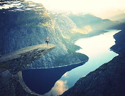 yoga, water, cliff