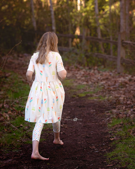 knit dress pattern and knit capri pattern