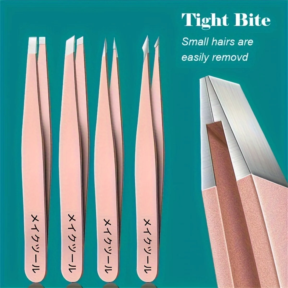 1/4pcs Set Professional Eyebrow Hair Removal Splinter Tweezers Set Perfect for