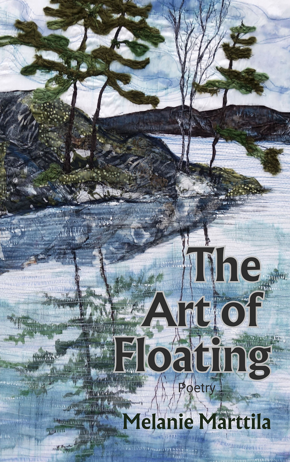 The Art of Floating book front cover. Collection of poetry by Melanie Marttila.