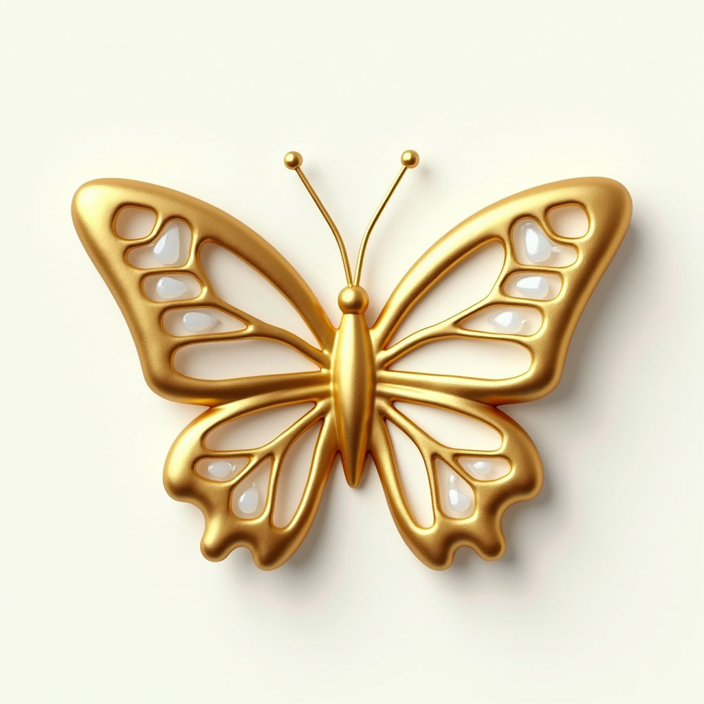 Gouden Vlinder Ornament