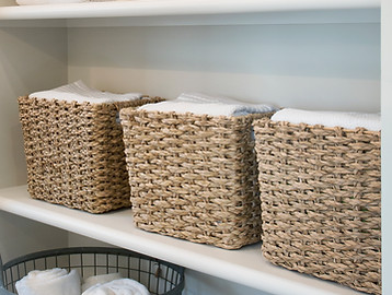 Organized Bathroom Shelves