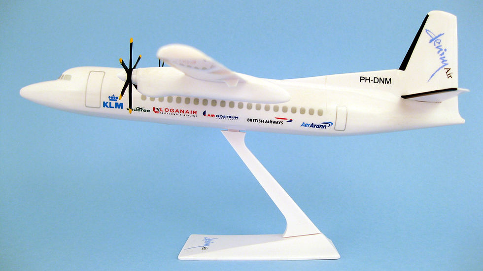 Миниатюра: Denim Air Scale 1-100 model Fokker F-50 PH-DNM