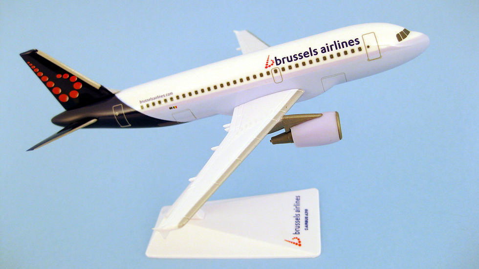 Miniatyrbild: Brussels Airlines Scale 1-200 model Airbus A319