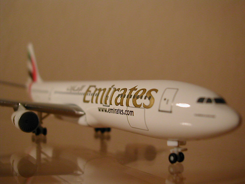Miniatura: Emirates Scale 1-500 model diecast Airbus A330-200 A6-EKX