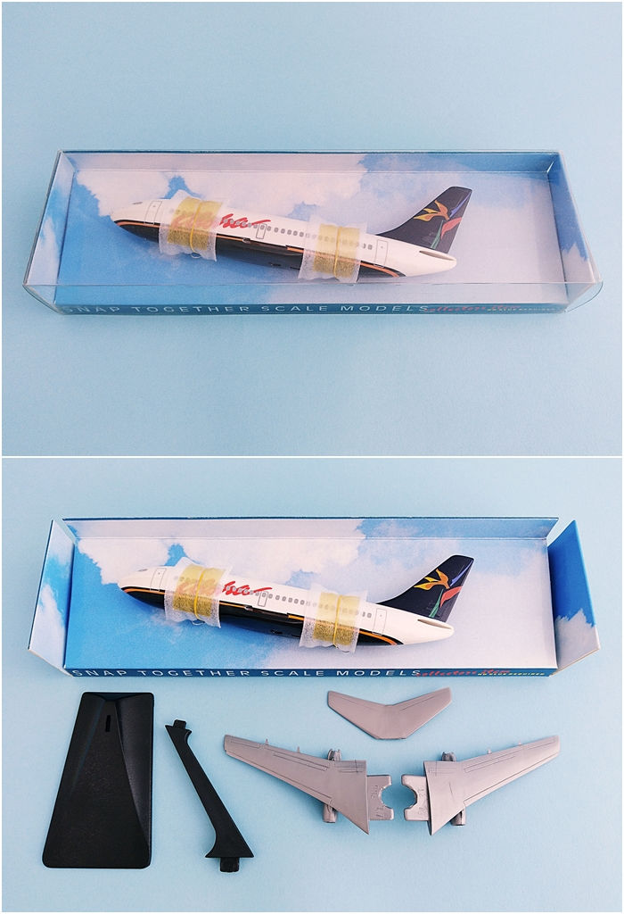 Miniature : Aloha Airlines Scale 1-200 model Boeing B737-200 G-BADP G-BADR G-BGYK