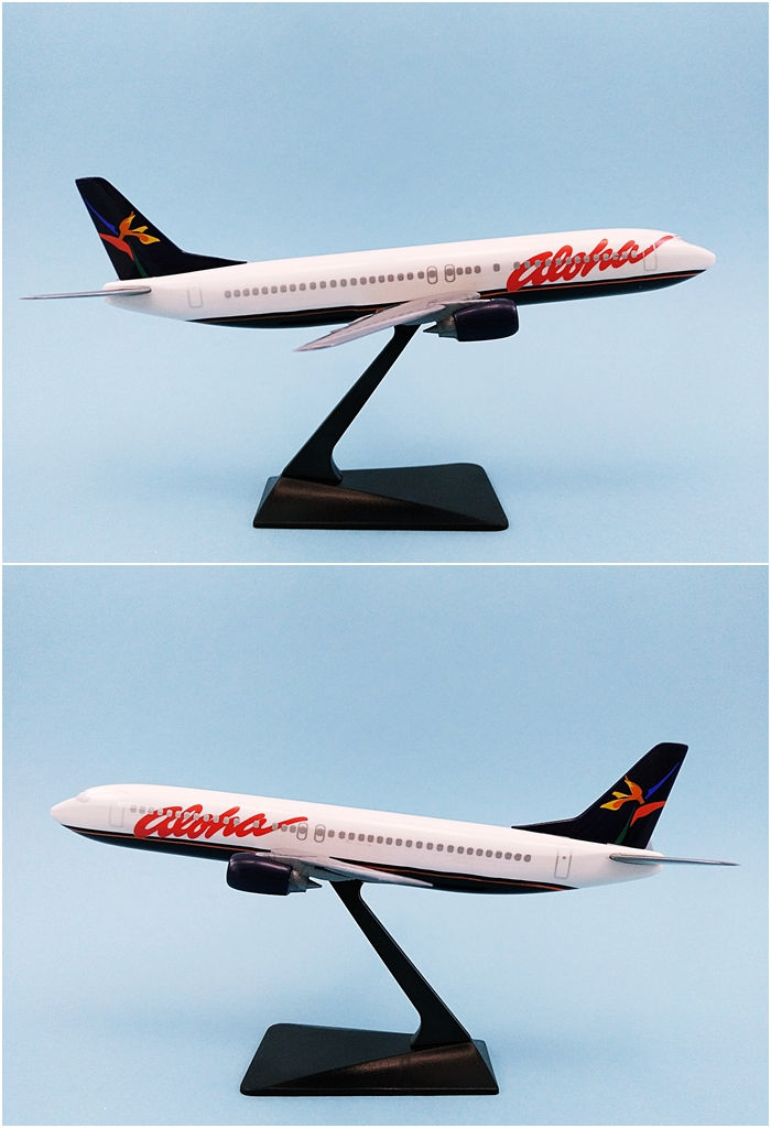 Imej kecil: Aloha Airlines Scale 1-200 model Boeing B737-400 N401AL N402AL