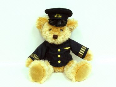 KLM - Royal Dutch Airlines Plush Pilot Captain Bear - Teddy Bear