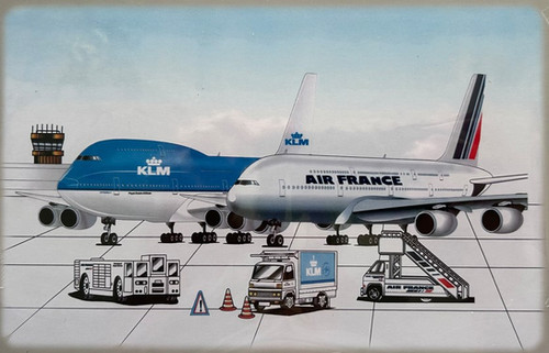 KLM - Air France Toy Airport Playset 14 Pieces | The Flying Sabenien