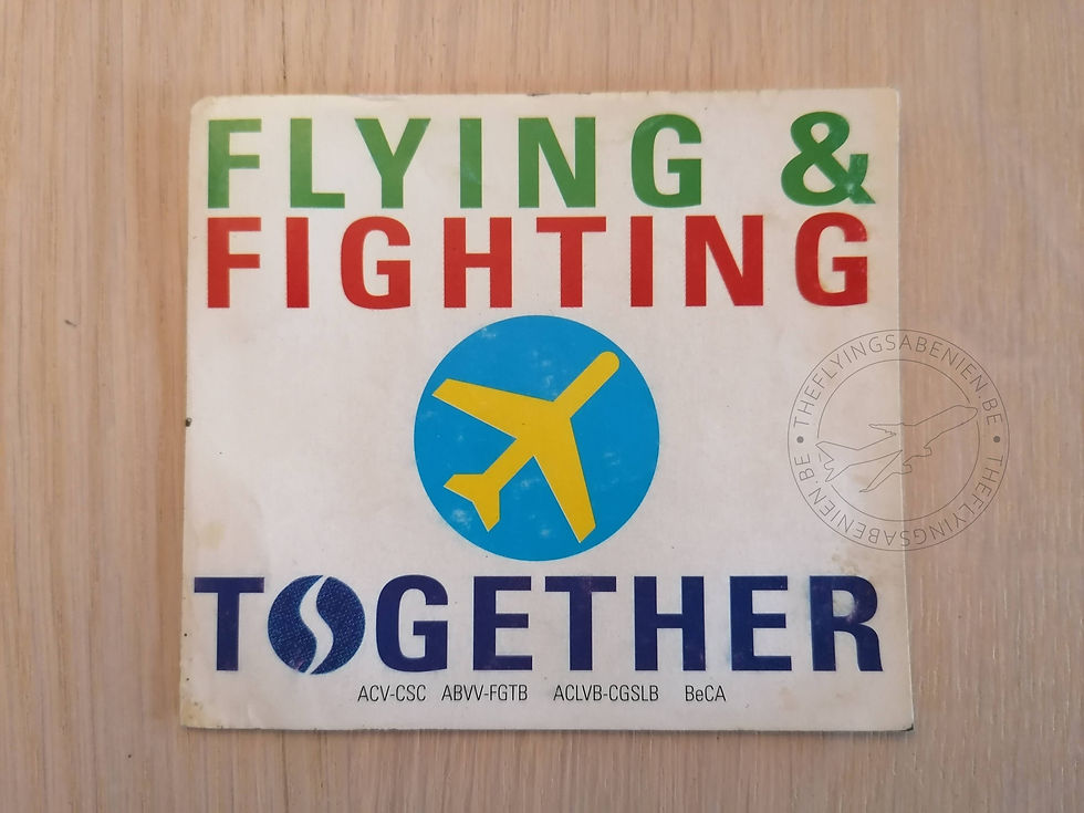 サムネイル： Sabena Sticker #029 Flying & Fighting Together 8x9