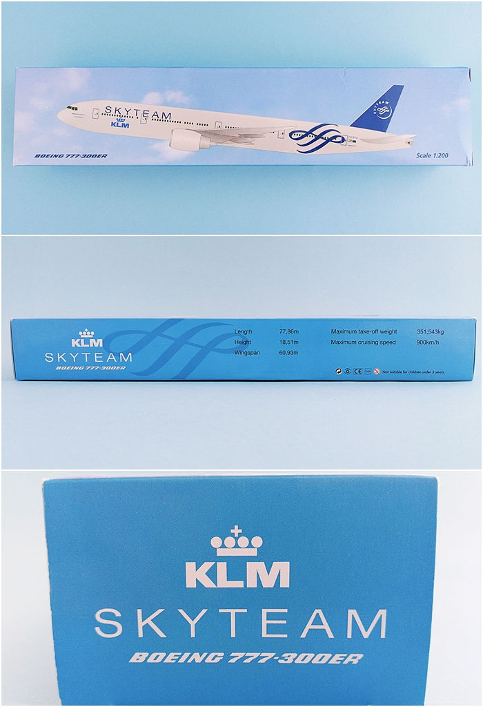 Miniaturbild: KLM Royal Dutch Airlines Skyteam Scale 1-200 model Boeing B777-300ER #2 PH-BVD