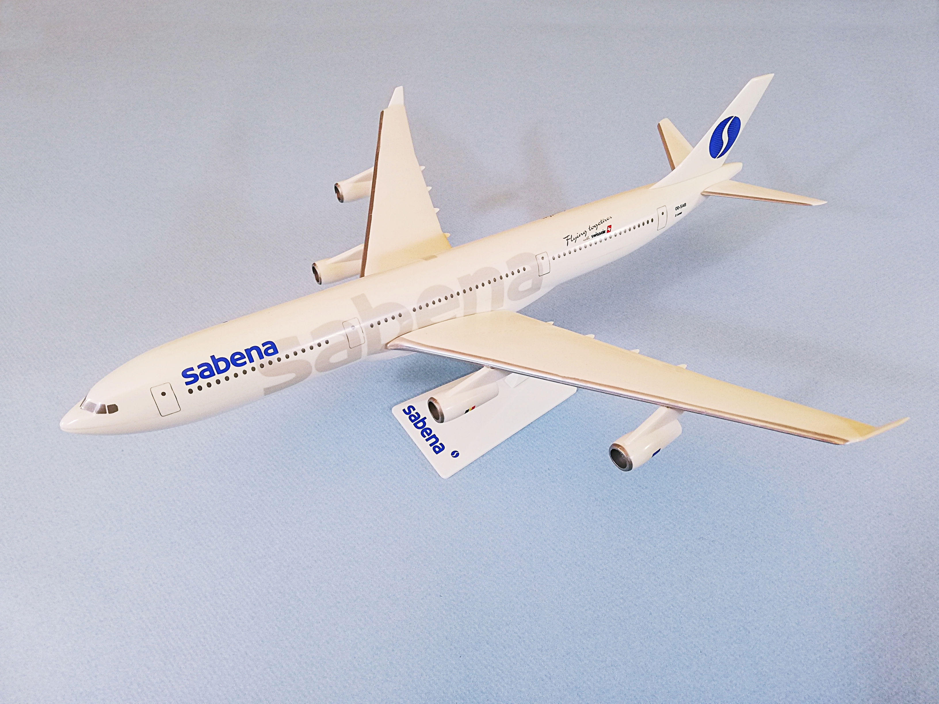 Sabena Scale 1-200 model Airbus A340-200 Godfroid Colors OO-SAB