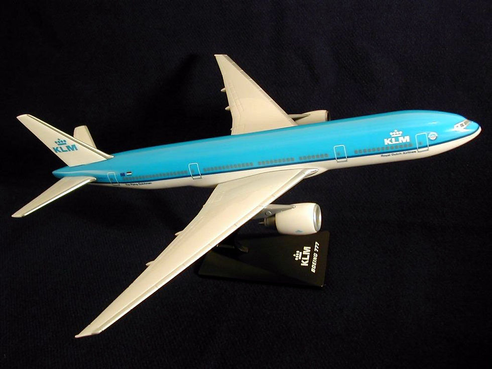 KLM Royal Dutch Airlines Scale 1-200 model Boeing B777-200ER #2 PH-BQA