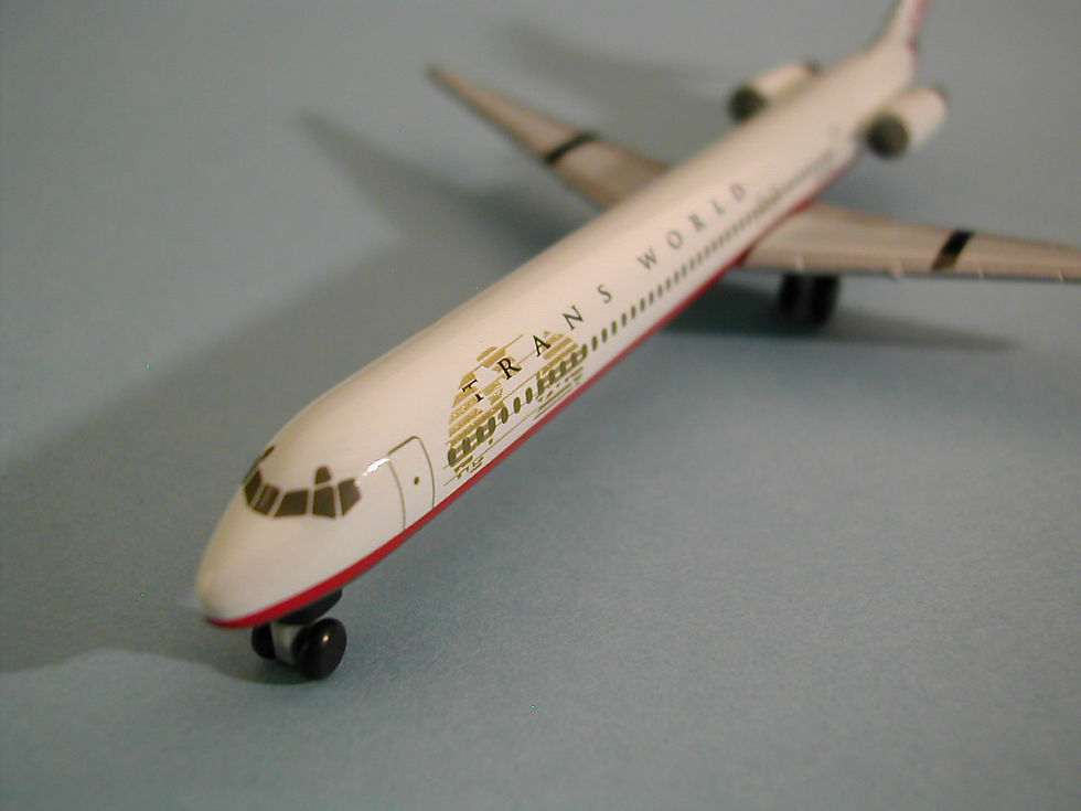 Miniaturebillede: Trans World Airlines - TWA Scale 1-500 model Die McDonnell Douglas MD-83 N9630A