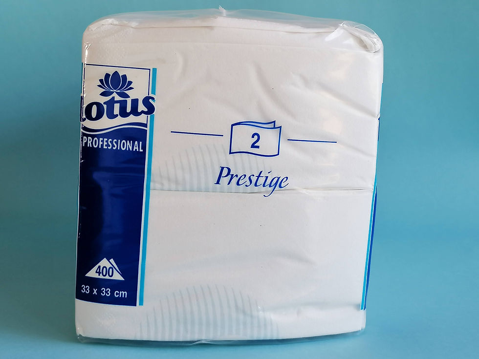 Miniatura: Sabena Napkins #01 Lotus Professional Prestige Light blue logo