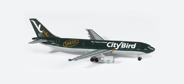 תמונה ממוזערת: City Bird Scale 1-500 model diecast Airbus A300C4-605R Cargo OO-CTT