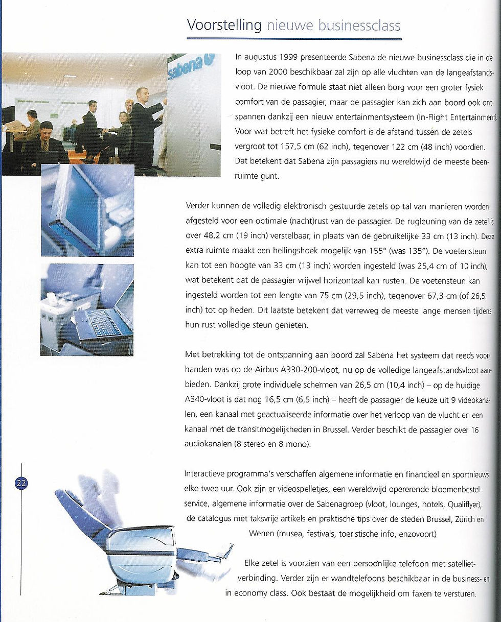 ภาพขนาดย่อ: Sabena Book Annual Report 1999 - Dutch Version #01