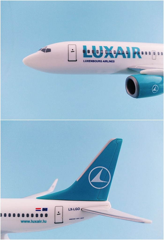 Thumbnail: Luxair Luxembourg Airlines Scale 1-200 model Boeing B737-700(WL)