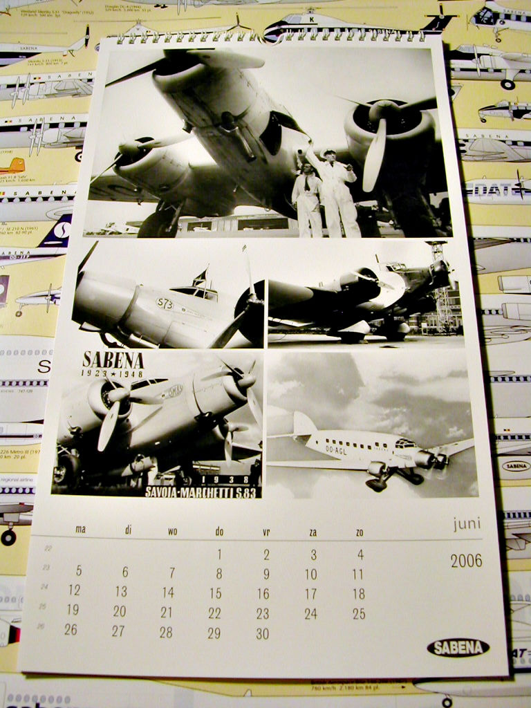 Miniatyrbild: Sabena Calendar 2006 Air Nostalgie