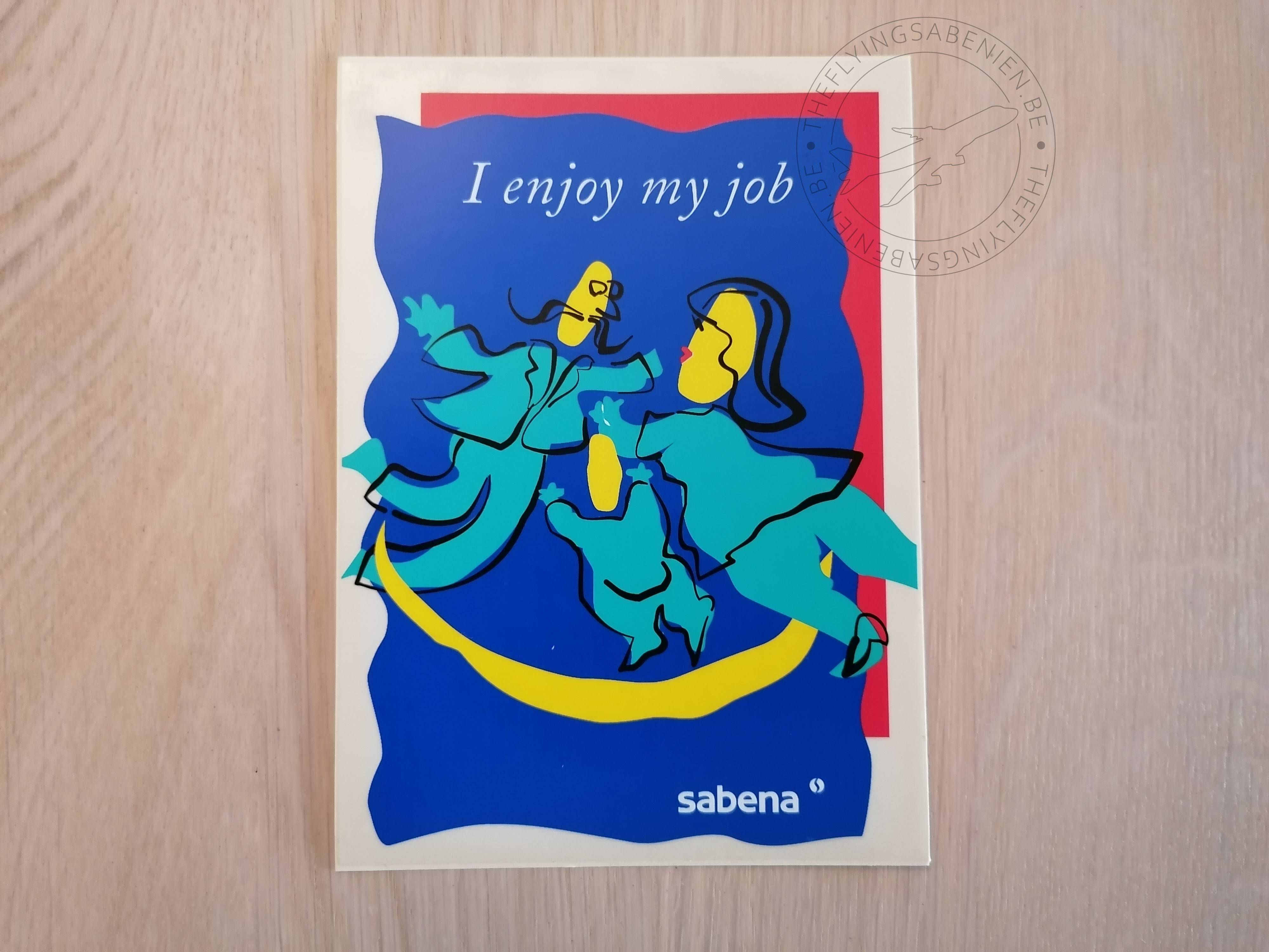 Sabena Sticker #028 I enjoy my job - Family 10x14