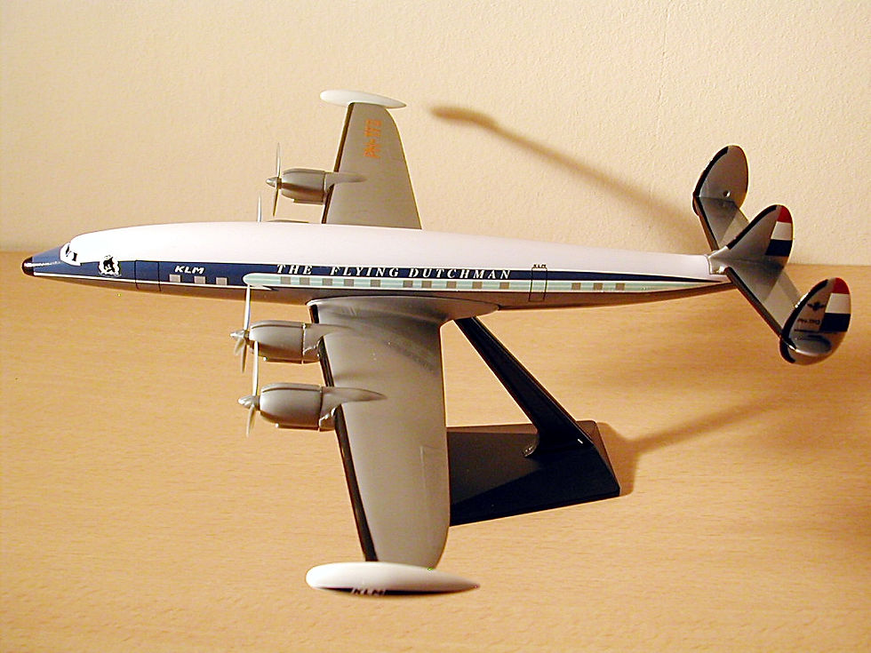 サムネイル： KLM Royal Dutch Airlines Scale 1-125 model Lockheed L-1049 Super Constellation 1