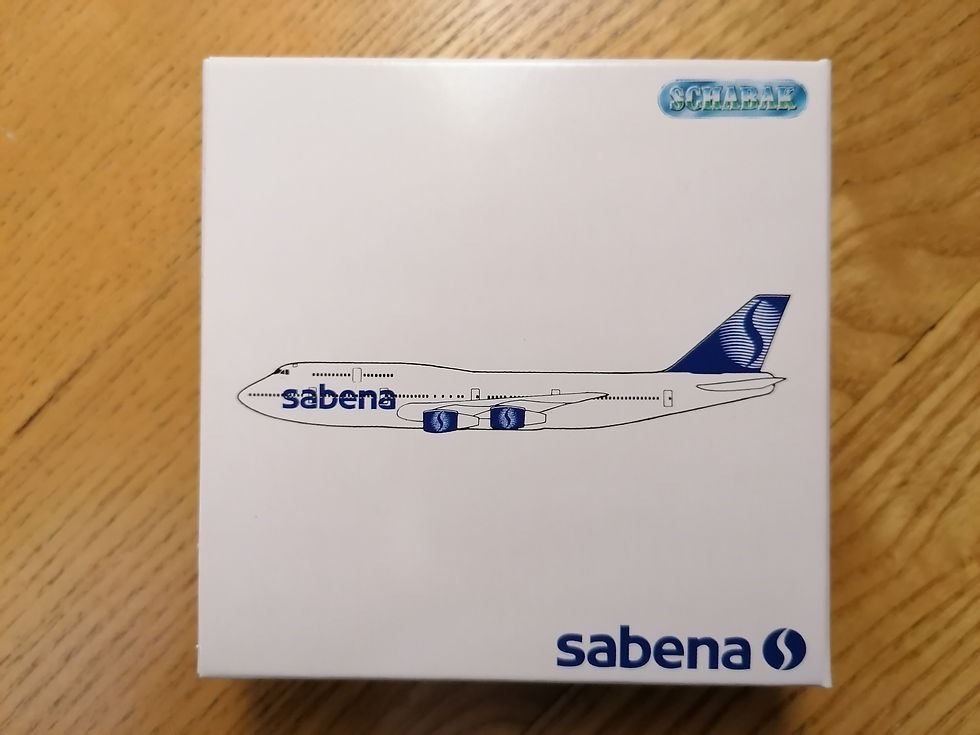 Miniatyrbild: Sabena Scale 1-600 model diecast Boeing B747-300 Qualiflyer Colors