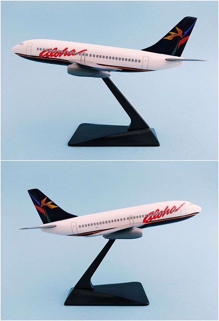 Pikkukuva: Aloha Airlines Scale 1-200 model Boeing B737-200 G-BADP G-BADR G-BGYK