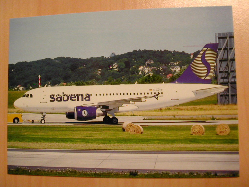 Sabena Postcard #012 Airbus A319-132 D-AVYT 1999