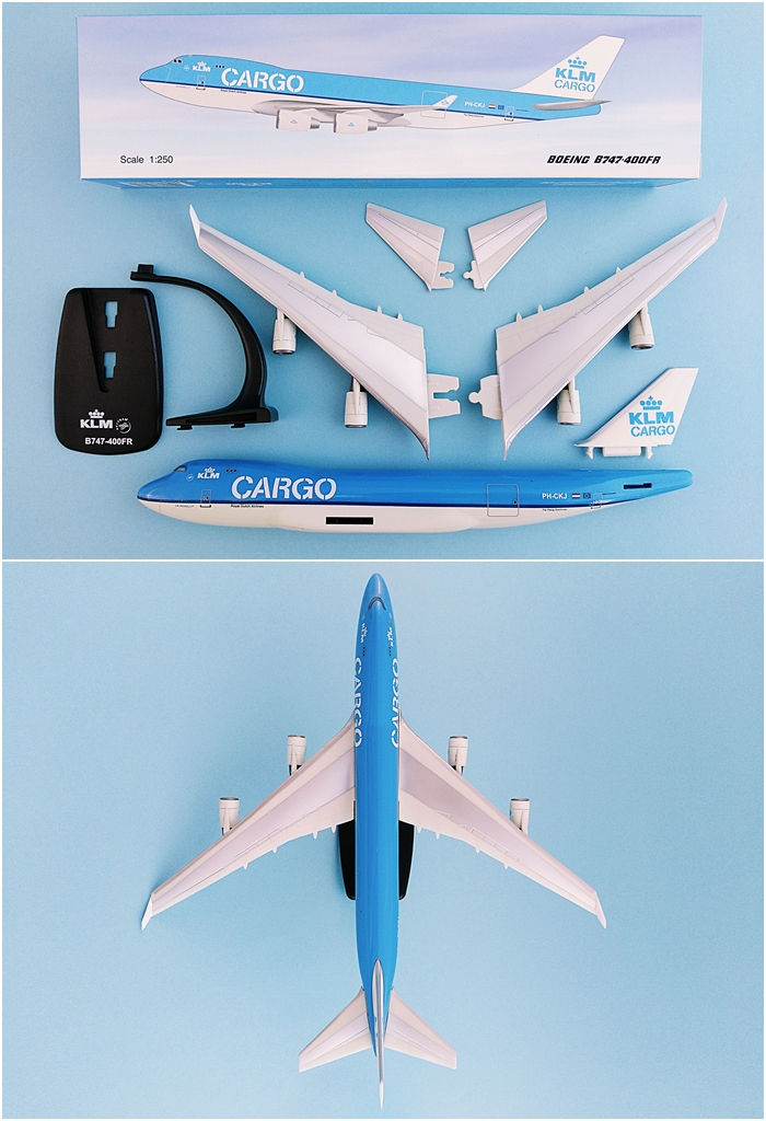 KLM Royal Dutch Airlines Cargo Scale 1-250 model Boeing B747-400F-ER Freighter 2